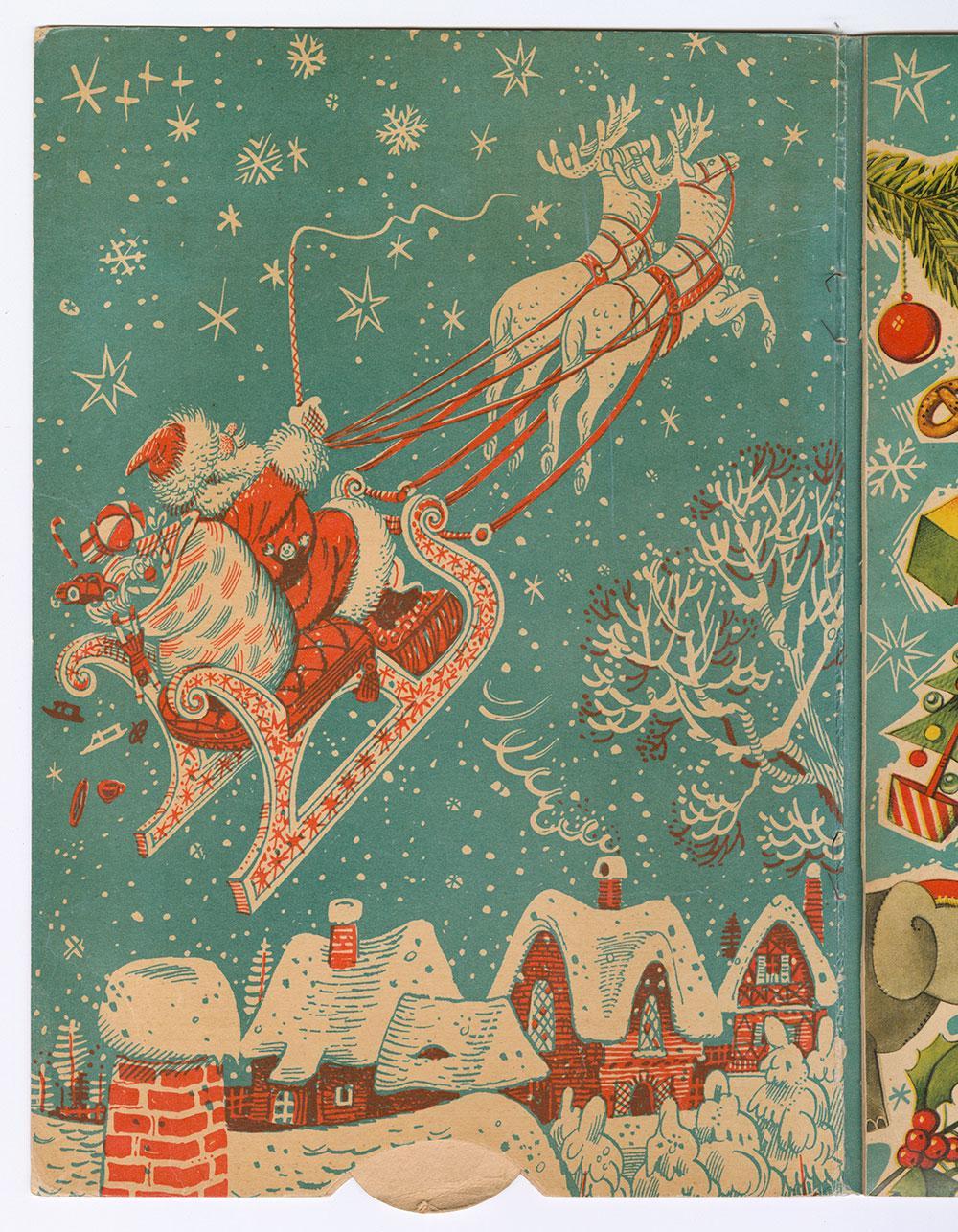 Detail of the pop-up in Father Christmas, a book by Vojtěch Kubašta. SLSA: clrc i22817190