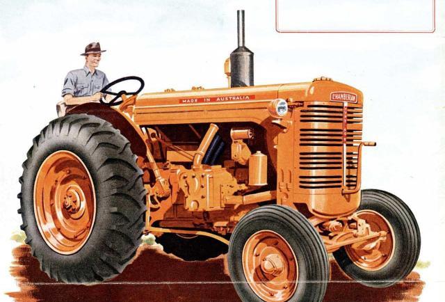 A poster advertising a tractor