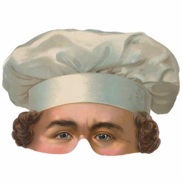 Raphael Tuck face mask, no. 33 The Chef [clrcri2267844x8]
