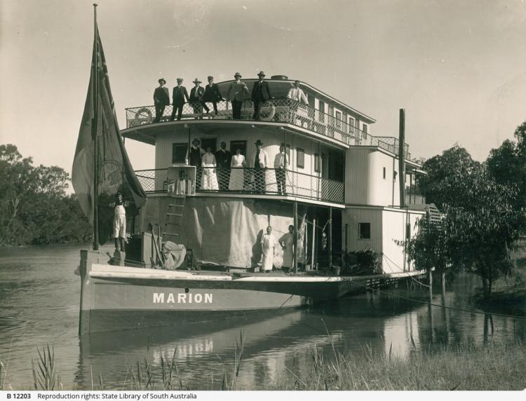 Murray River steamer PS Marion app 1912 SLSA: B 12203.jpeg