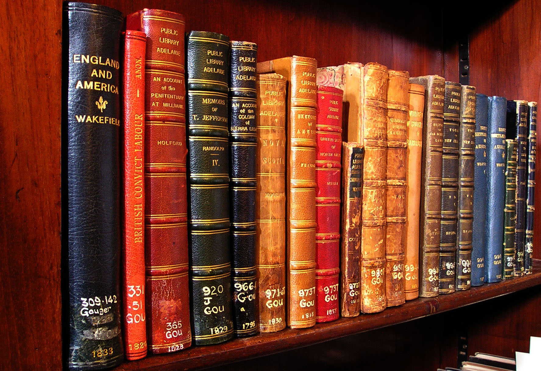Original books that commenced the State Library's collection