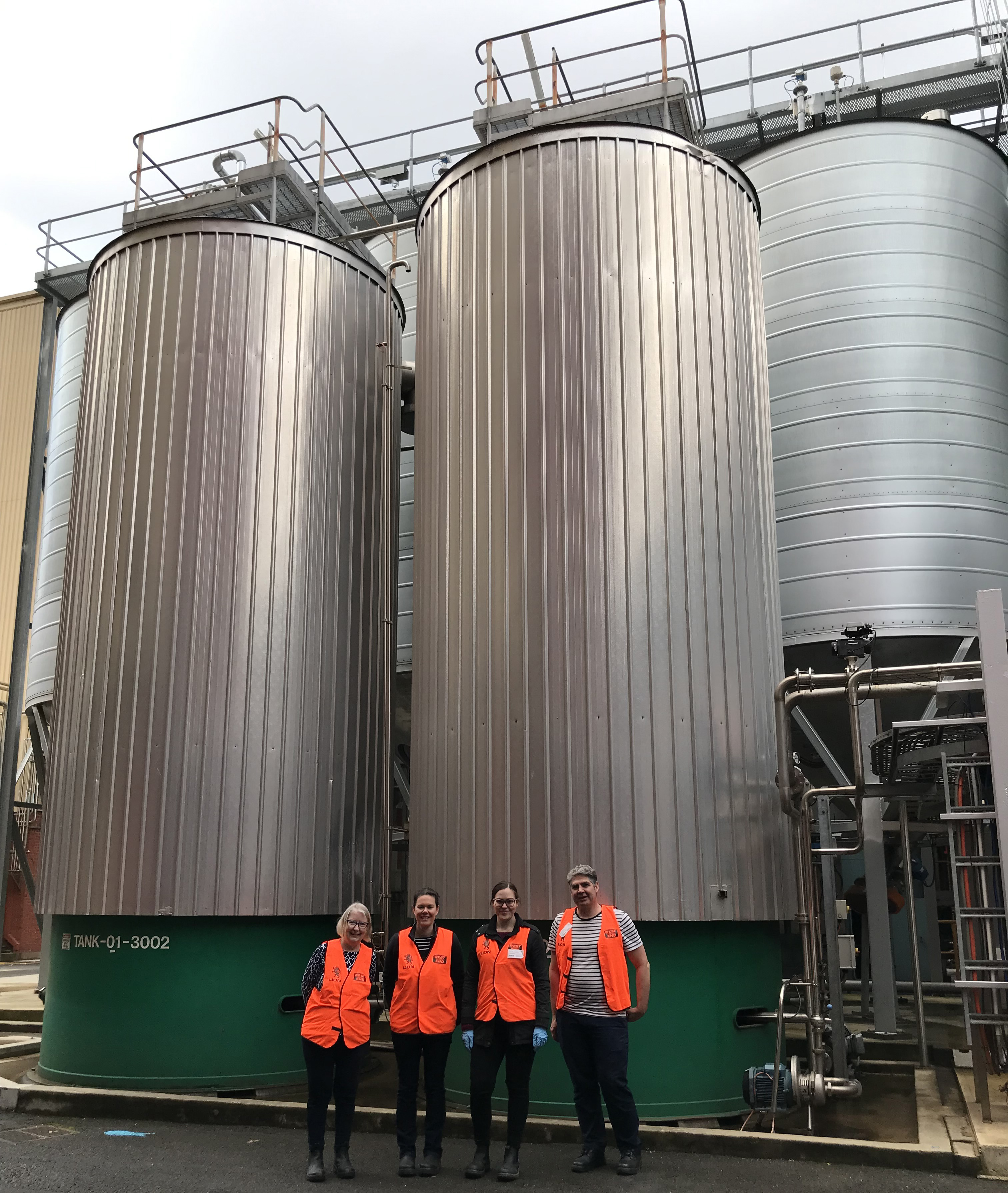 State Library of SA Archivists visiting the West End Brewery.