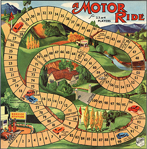 A Motor Ride board game