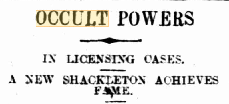 Headline from Daily Herald. circa 1918. 