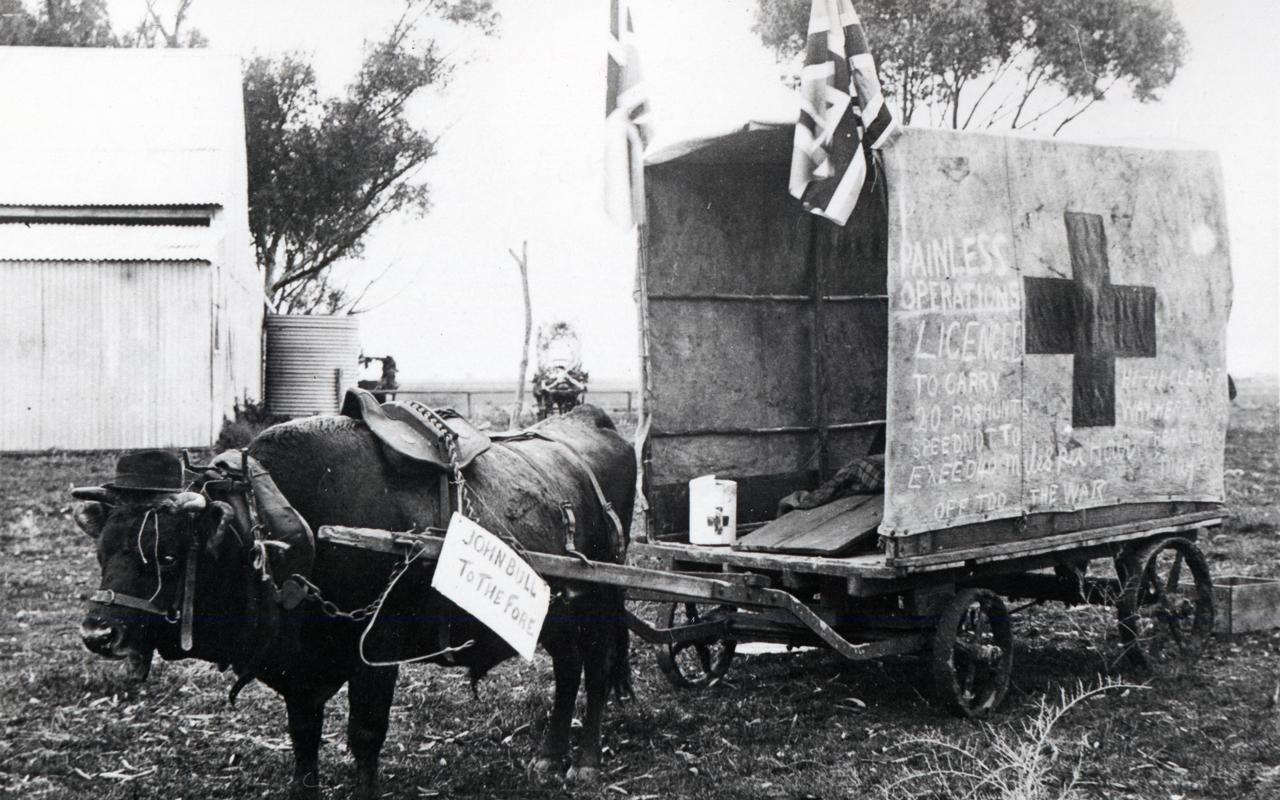 Australia Day Float, Two Wells, 1917. SLSA: B 16417/31