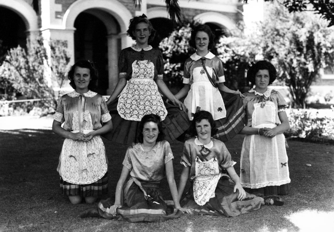 Convent School students, 1950. SLSA: BRG 347/100