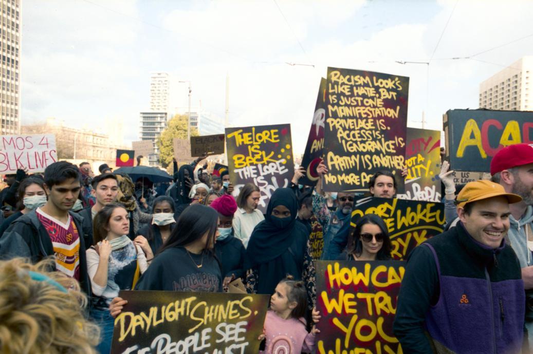 Adelaide 'Black Lives Matter' protest, Tarntanyangga [SLSA: B 78514]