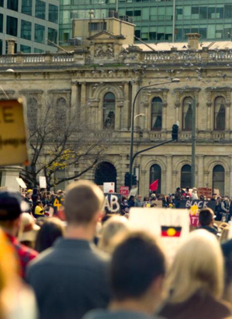 Adelaide 'Black Lives Matter' protest, Tarntanyangga [SLSA: B 78502] 