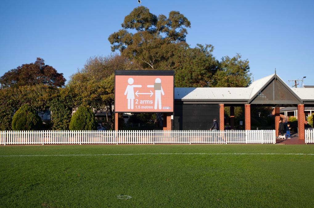 Health advice at Unley Oval [SLSA: B 78533/12]