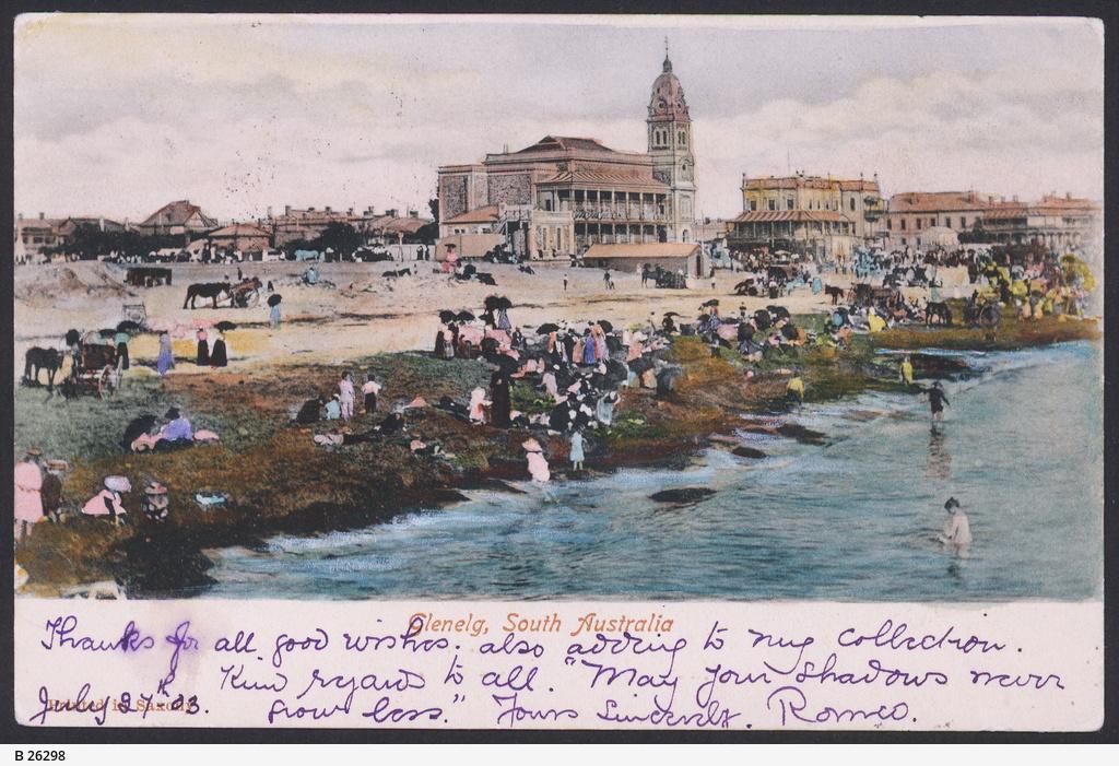 Glenelg Beachfront Postcard 1903 SLSA: B 26298.jpeg