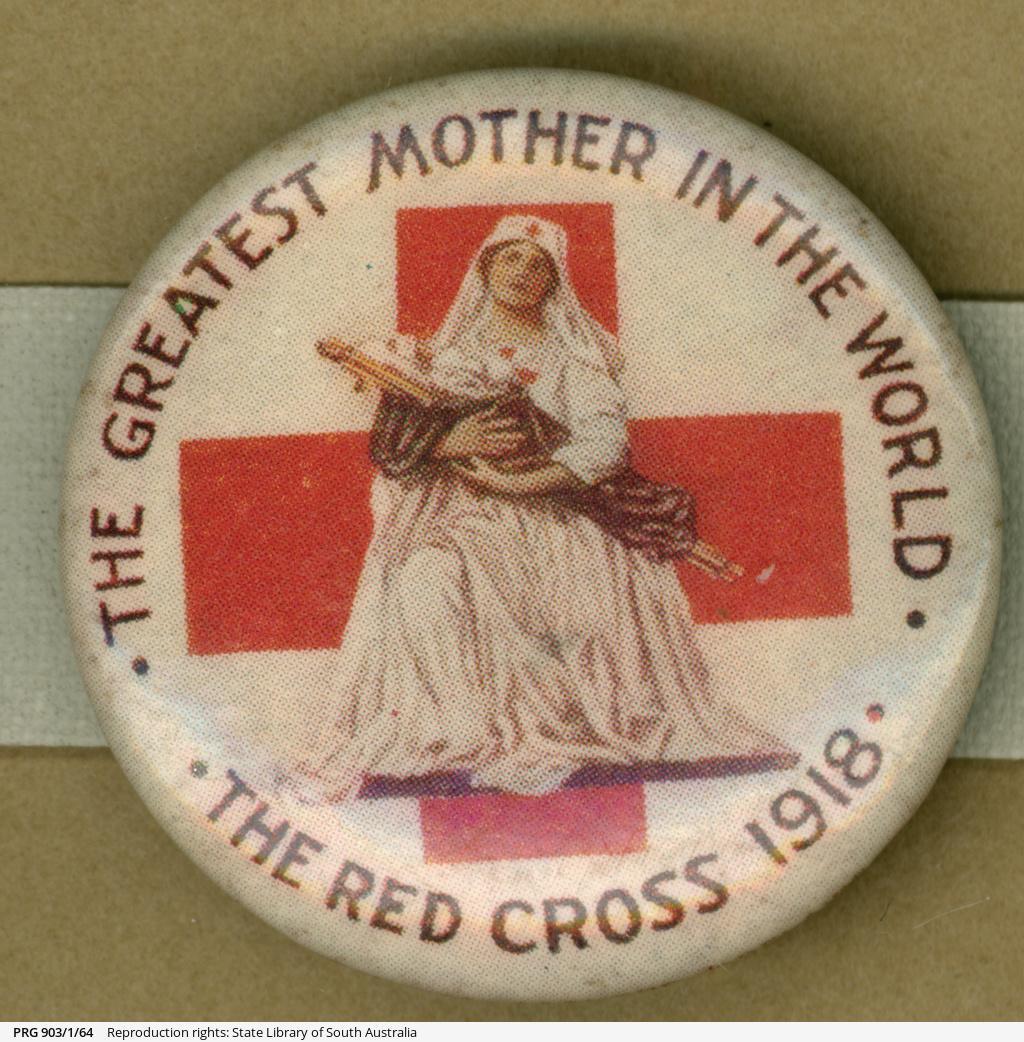 Red Cross Greatest Mother badge 1918 SLSA: PRG 903/1/64