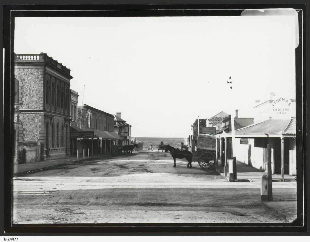 Ellen Street, Moonta, photo taken in approximately 1874. SLSA: B 24477 