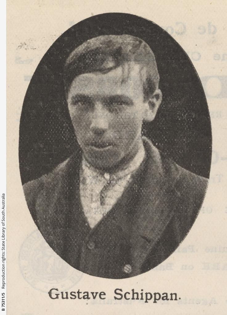 Gustave Schippan, published in the The Critic newspaper on 18 January 1920. SLSA: B 75311/5