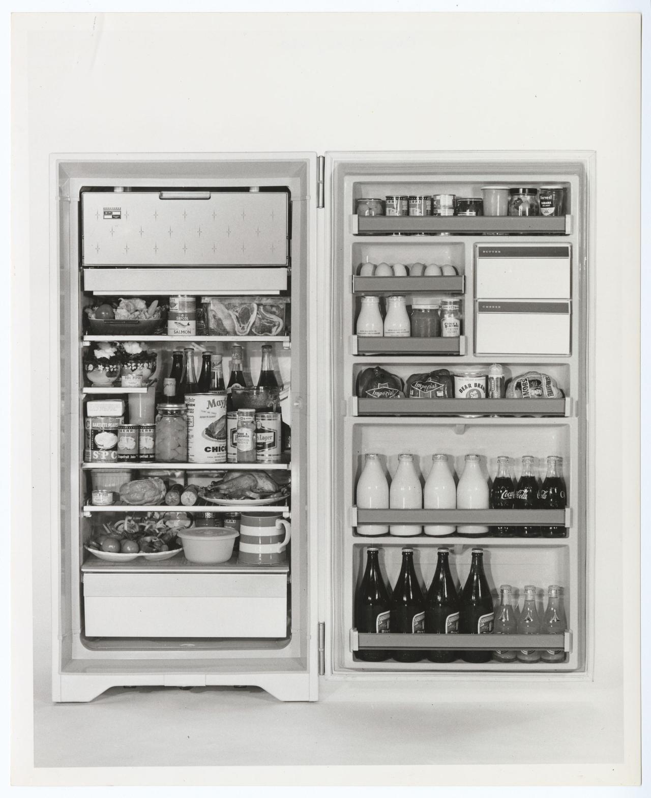 Refrigerator interior view of Model 172, 1964. SLSA: BRG 9/36/680 