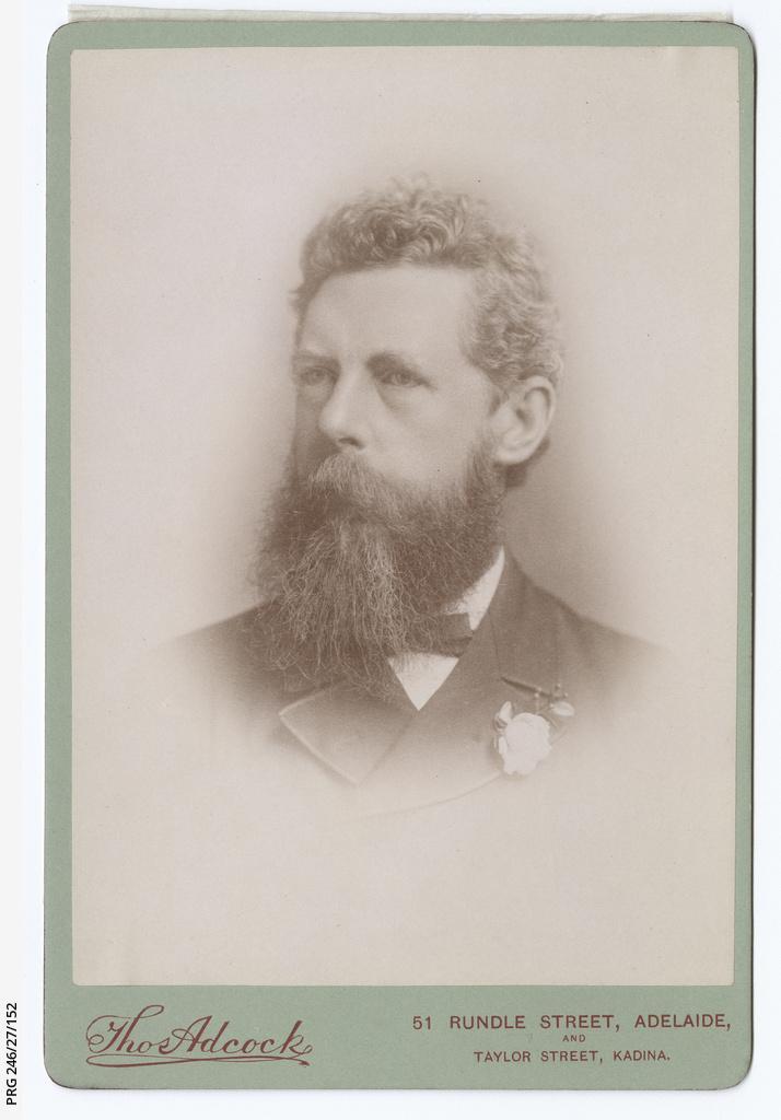 Cabinet portrait of the Honourable A Simpson c1860. SLSA: PRG 246/27/152 