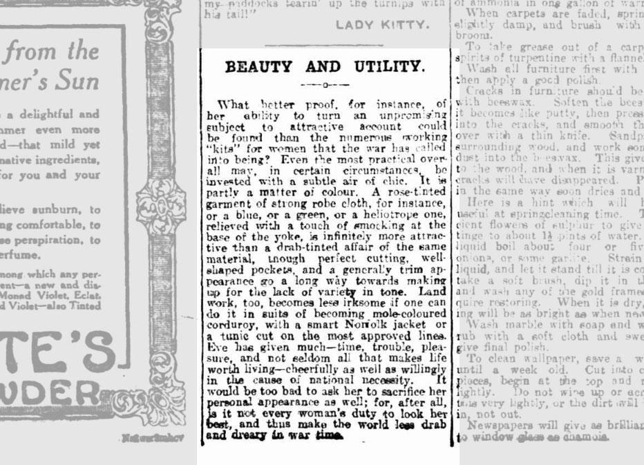Beauty and unity, The Journal, 12 Jan 1918. NLA: Trove