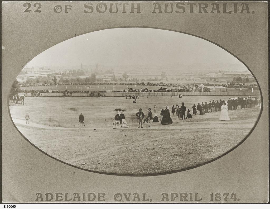 First English Eleven to come to South Australia in April 1874. SLSA: B10065