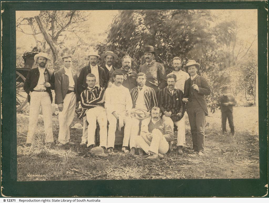 Wanderers' Cricket Club, 1880, possibly taken in Handorf. SLSA: B 12371 
