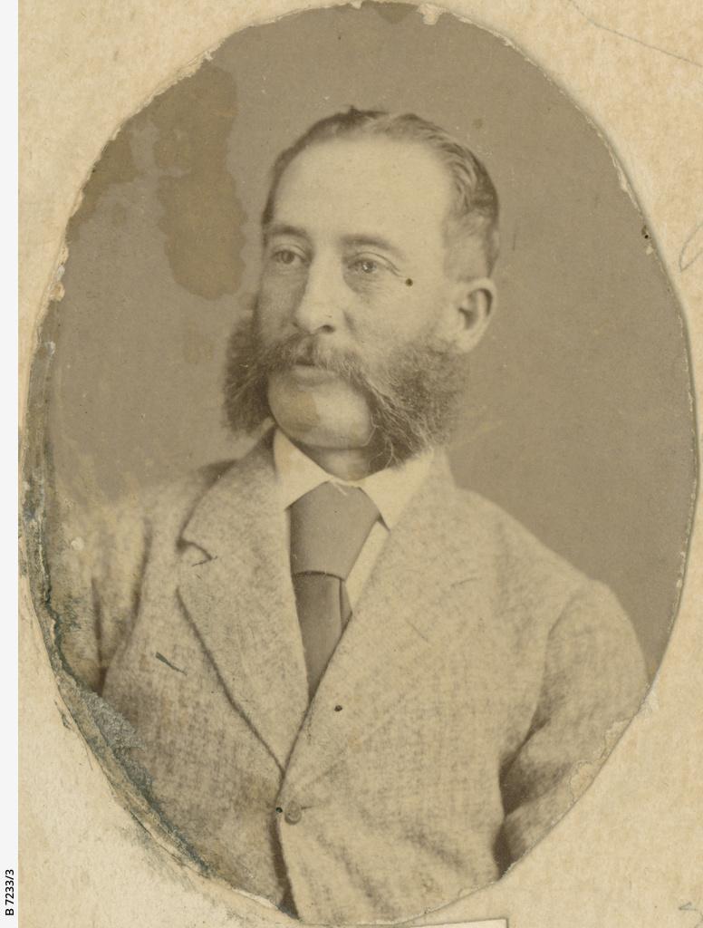 Portrait of William McMinn, one in a composite of 'Men of South Australia', 1875.  SLSA: B 7233/3