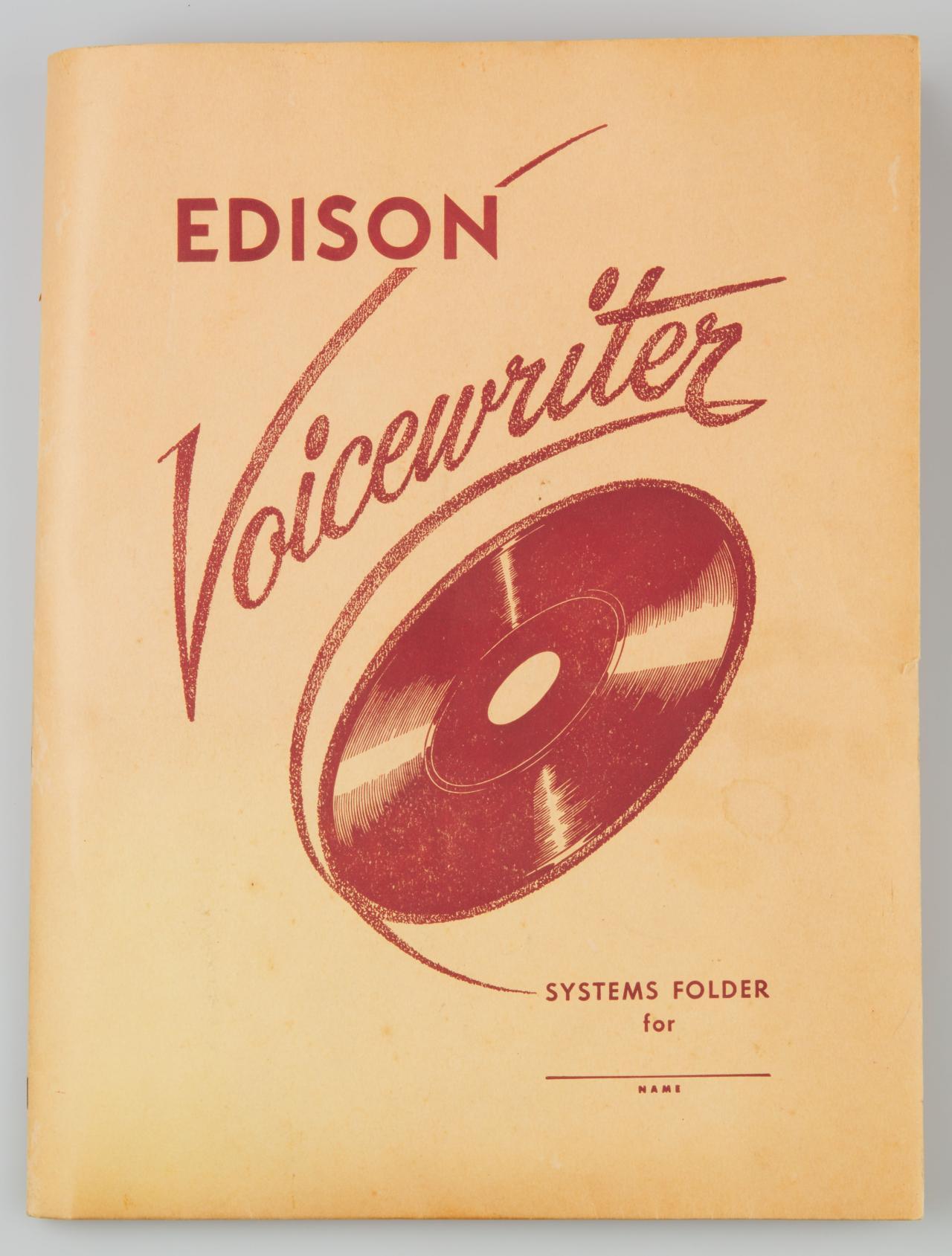 Edison Voicewriter manual