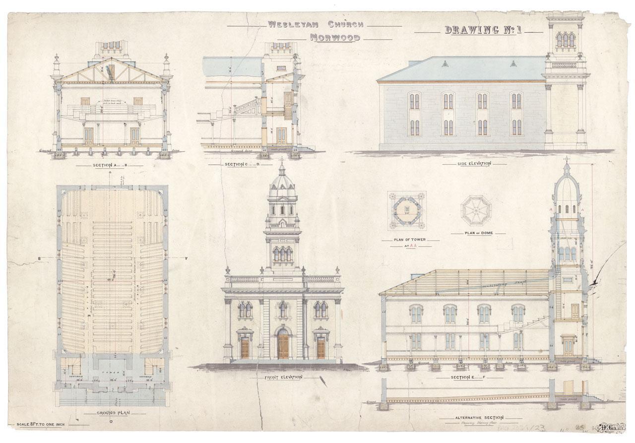 Wesleyan Church, Norwood. SLSA: BRG 238/1/23