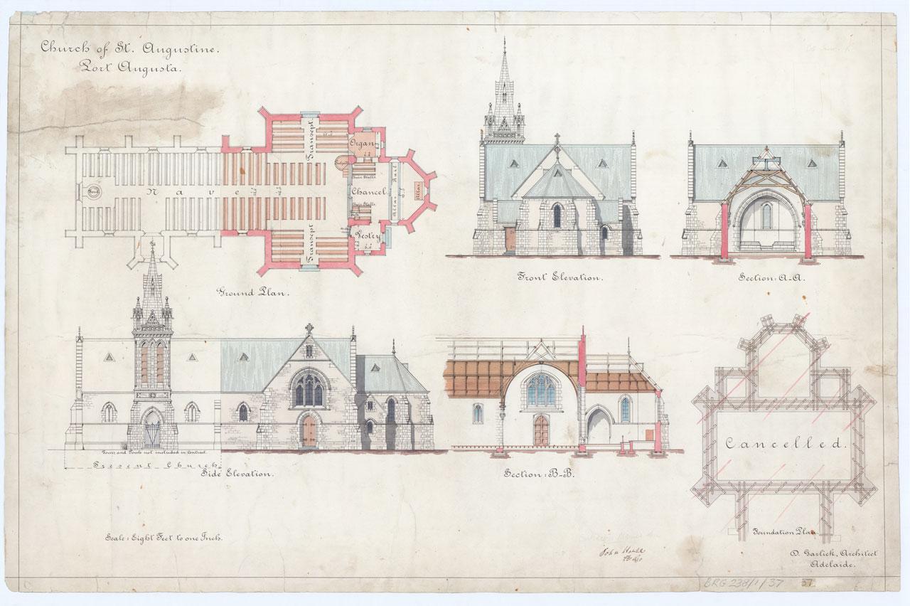 Church of St. Augustine, Port Augusta. SLSA: BRG 238/1/37