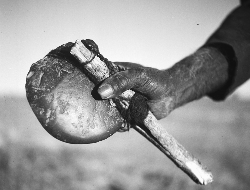 Stone Axe, photo taken by Charles Mountford [PRG1218/34/671B]