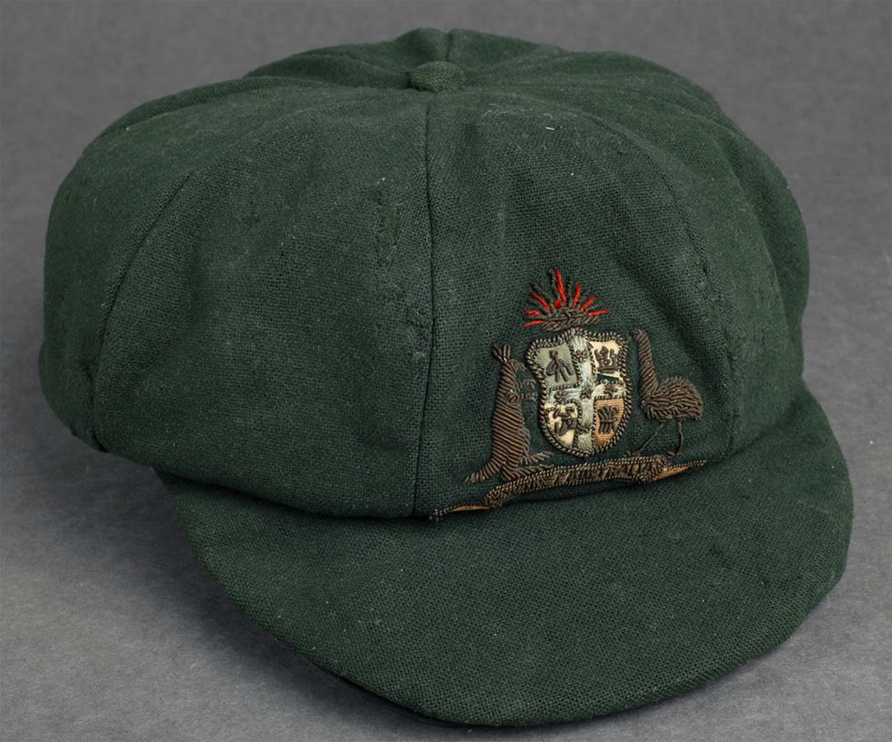 Bradman's baggy green cap, 1928-29 test series [D 8204 (Misc)]