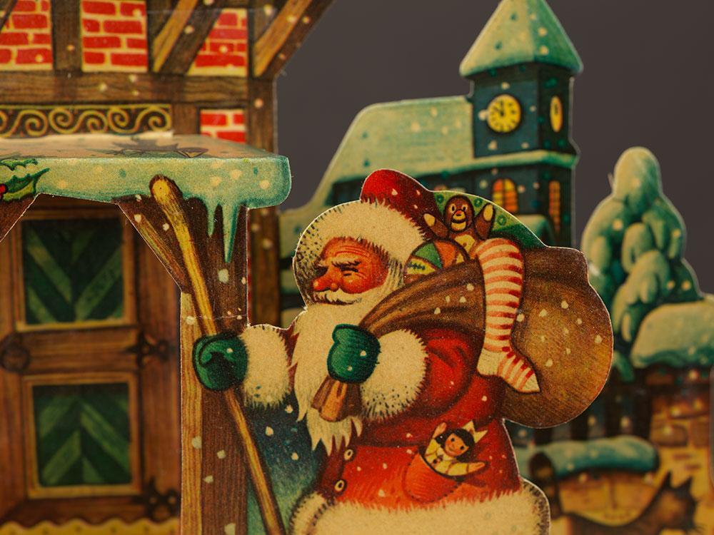 Detail of Father Christmas featured in Vojtech Kubasta's story book. SLSA: clrc i22817190