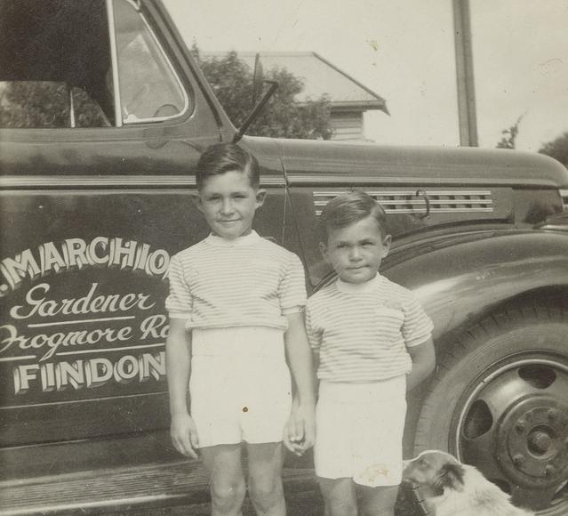 Johnny and Romano Marchioro with the new Chevrolet truck