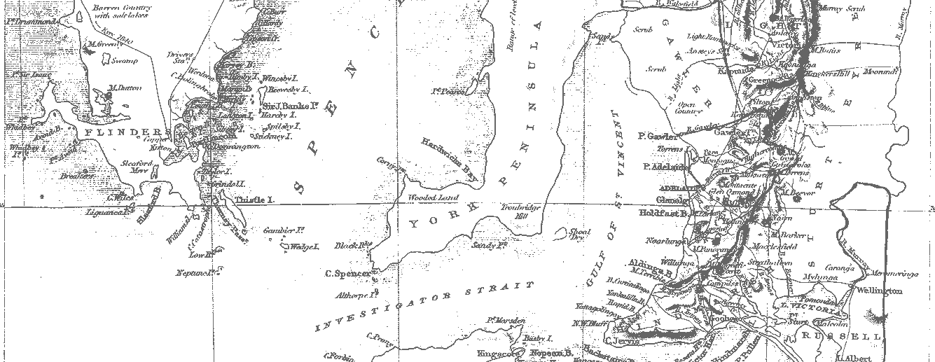 Yorke Peninsula map - SLSA: B1831873