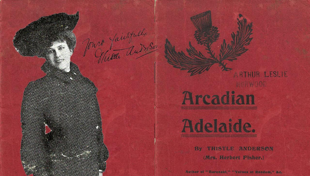 Thistle Anderson and the red book cover