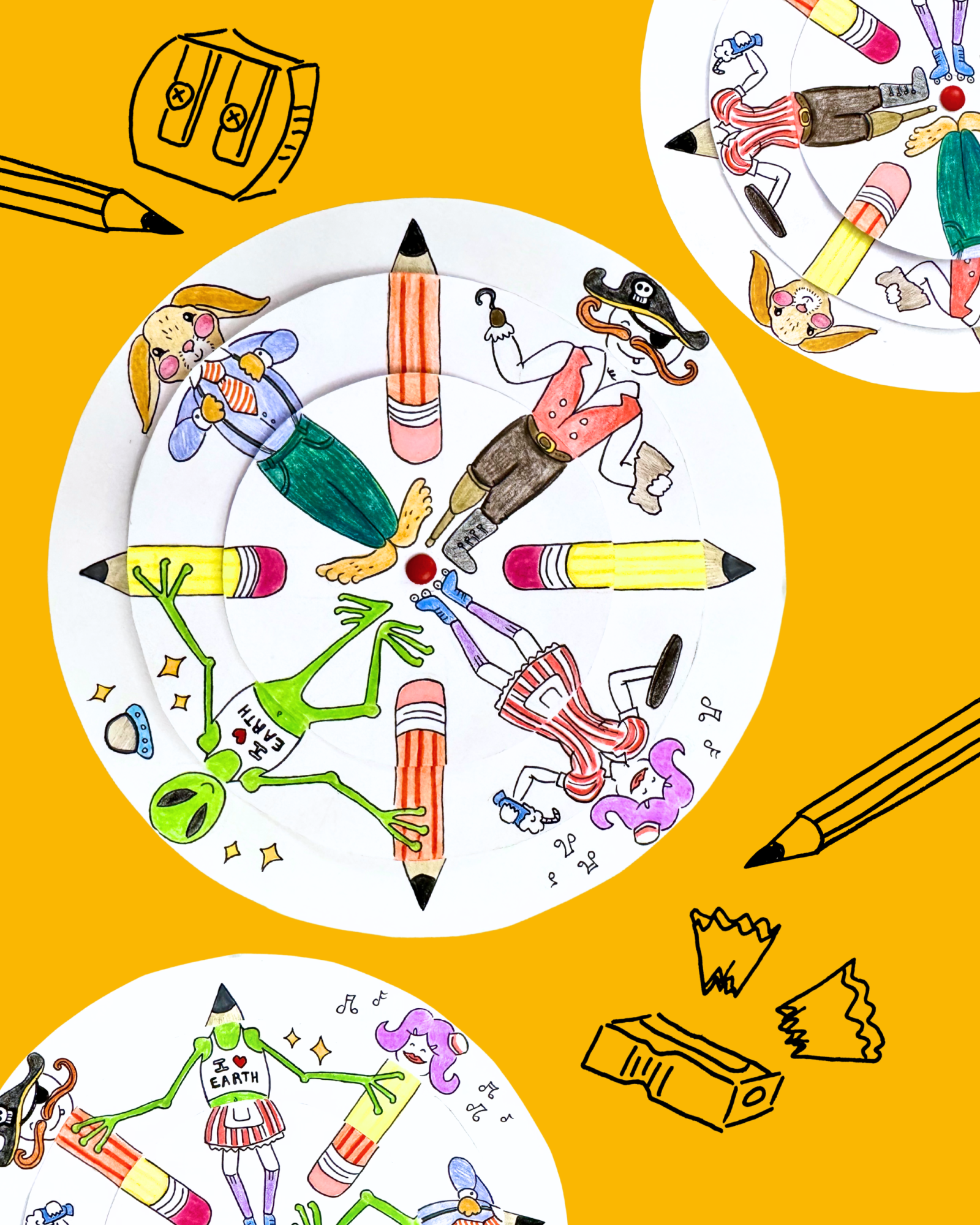 Character spinners