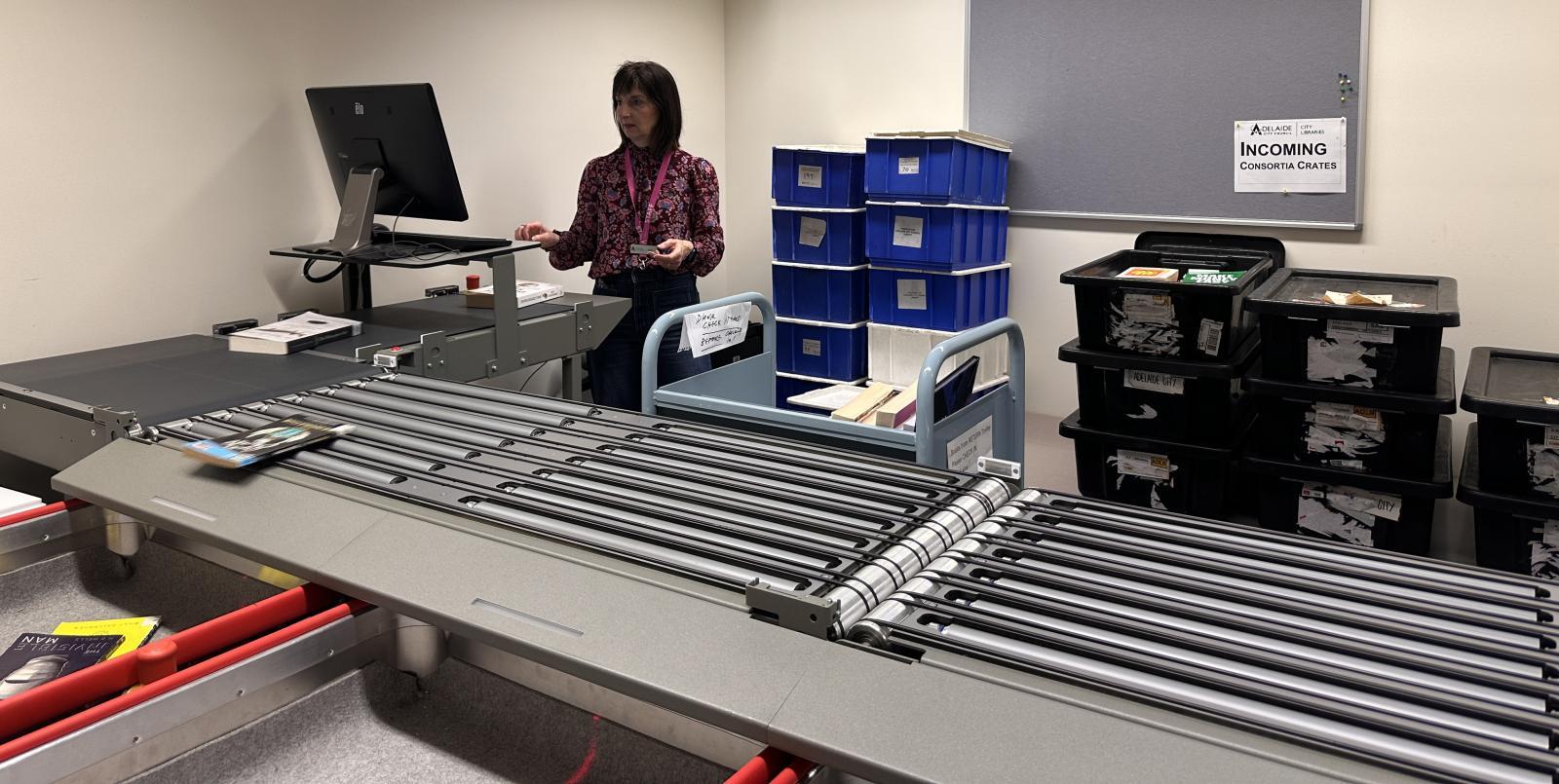 City Library of Adelaide book sorting