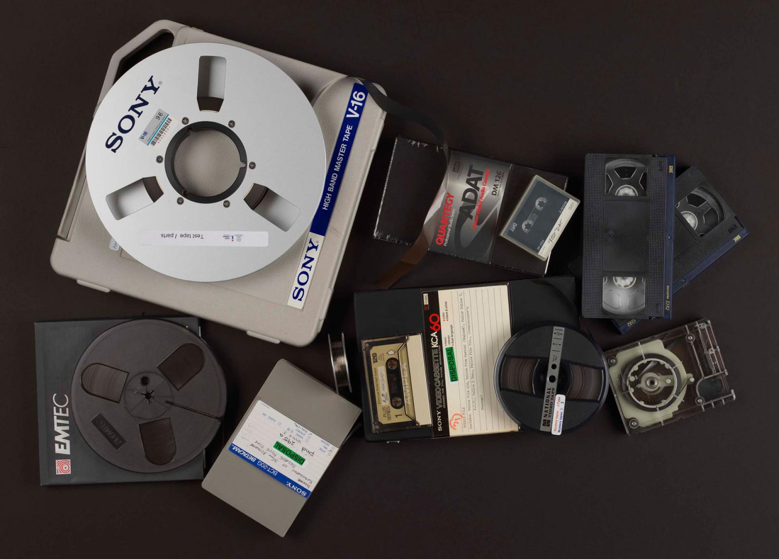 Tape types in the State Library's collection
