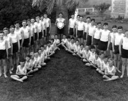 Athletics team at Marist Brothers’ College, 1949. SLSA: BRG 347/73