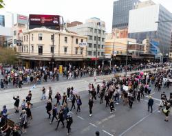 Adelaide March 4 Justice march along King William Street, in both directions. [SLSA: B 78540/39]