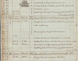 Page 13 of Burton's Whaling voyage journal