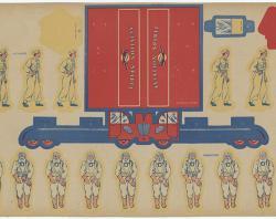 The front of the petrol lorry cut out model [SLSA clrci22074740]