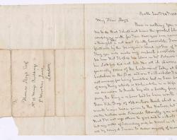 Lord Horatio Nelson's letter to Thomas Lloyd. SLSA: 941.073 N426
