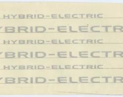 'Hybrid-Electric' ECOmmodore badging. State Library of SA Holden Collection. SLSA: BRG 213/199/9/7