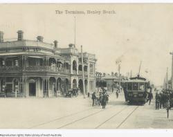 Tram Terminus, Henley, 1910. SLSA: B 37748