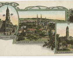 Printed postcard with colour lithograph Printed postcard with colour lithograph, 1910. SLSA B 72466