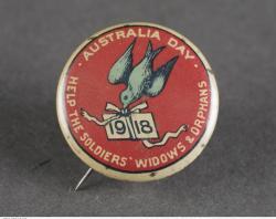 WWI Australia Day badge 1918 SLSA: SRG/435/195