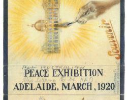 Whitford preliminary design c1920 for All Australia Peace Exhibition souvenir SLSA: D8143/21(Misc)