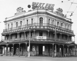 The iconic New Market Hotel, Adelaide, 1941. SLSA: B 10554