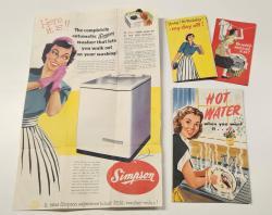 Collection of product catalogues, brochures, and pamphlets, featured in SLSA: BRG 9/27. 