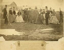 Kapunda Croquet Club, photo taken in 1868. SLSA: B 4602