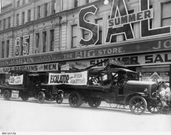 Arrival of the escalator for John Martin's. SLSA: BRG 121/1/54