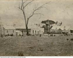The John Bull Hotel, kept by J.B. Bull. Later known as the Lucindale Hotel. SLSA: B 6339